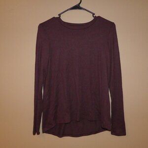 Maroon long sleeve, American Eagle XS, "Soft & Sexy" fabric